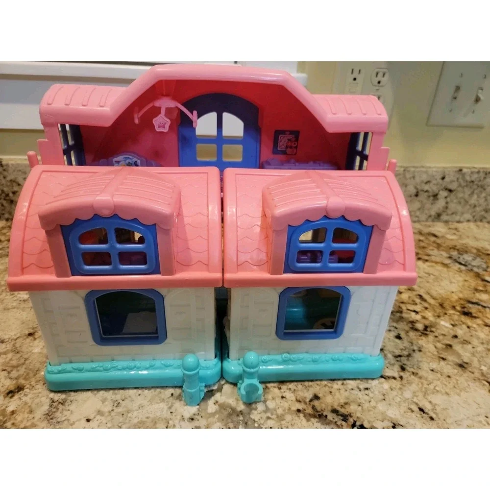 Vintage Fisher Price Little People Sweet Sounds Doll House Tested Works Figures